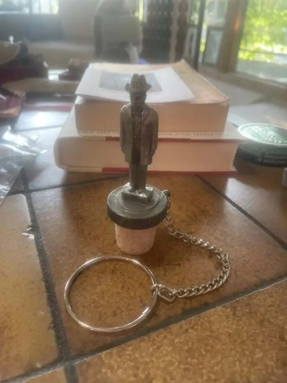 Vintage Jack Daniel's Pewter Bottle Stopper - Collectible Wine & Whiskey Cork